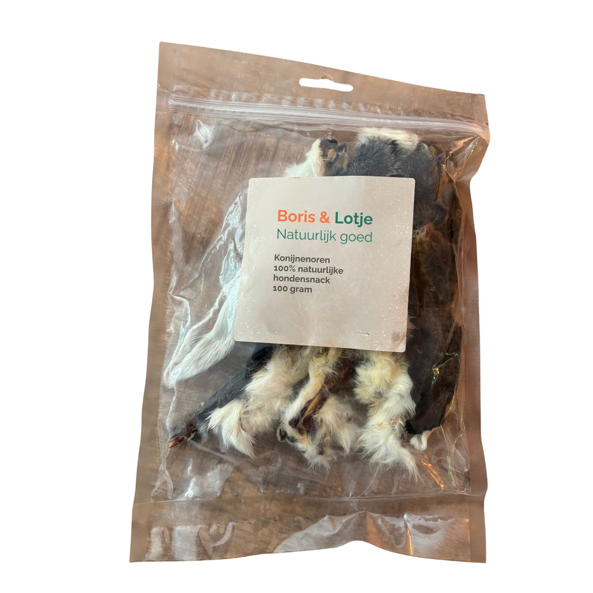 Oreilles de lapin avec fourrure 100 grammes