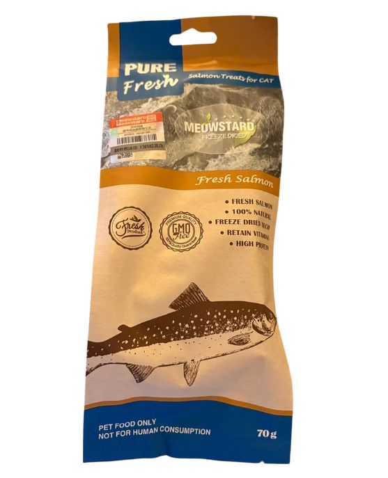 Saumon Friandises pour chats 100 % naturelles 70 grammes – Par pièce