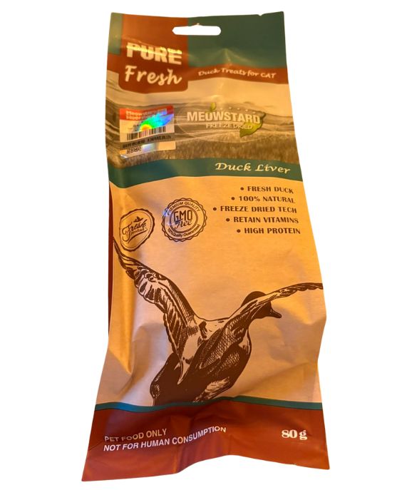Foie de canard Friandises pour chats 100 % naturelles 70 grammes – Par pièce