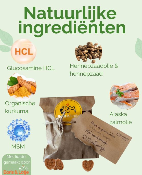 Complément pour les hanches et les articulations à base de glucosamine - 150 friandises pour chien au goût de canard