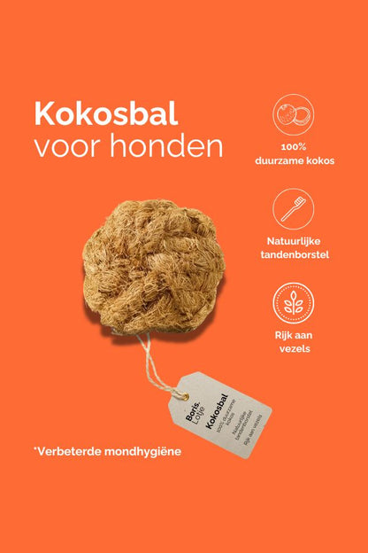 Kokosbal Kauwbal van kokosvezel - S - Per stuk