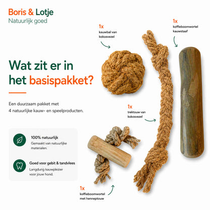 Hondenpakket Basispakket L - Natuurlijk kauwen en spelen