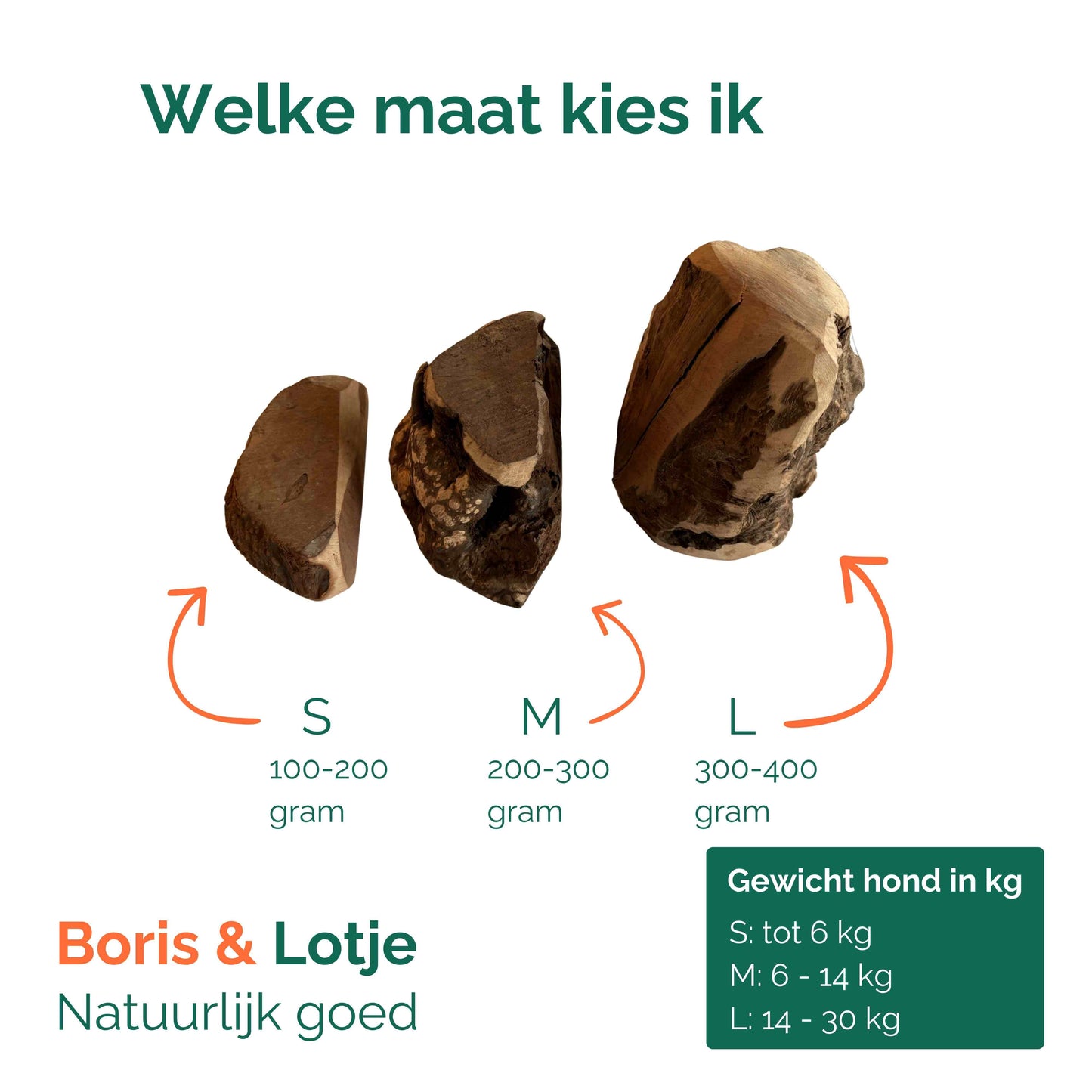 Heidewortel kauwwortel 100% natuurlijk - maat M (200-300 gram)