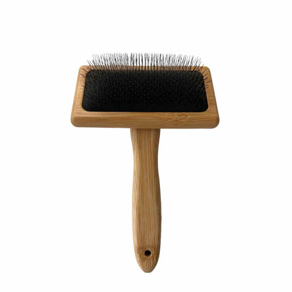 Hondenborstel met lange pinnen 15,4 x 10,2 cm Duurzaam Bamboe hout - Per stuk