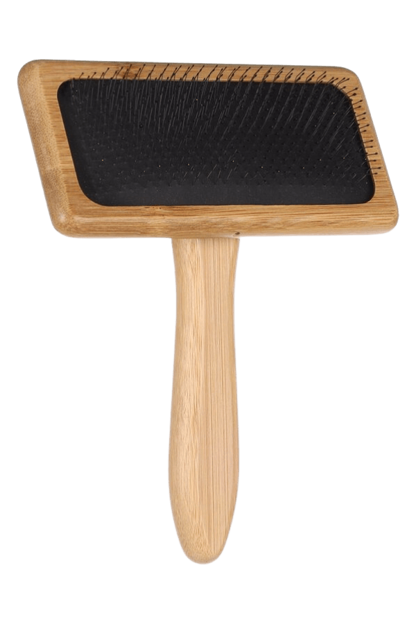 Brosse pour chien en bambou 15,4 x 10,4 cm - À l’unité