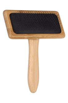 Brosse pour chien en bambou 15,4 x 10,4 cm - À l’unité