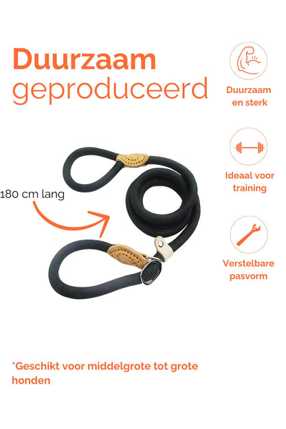 Hondenriem Trainingslijn Bruin 180 cm - Per stuk