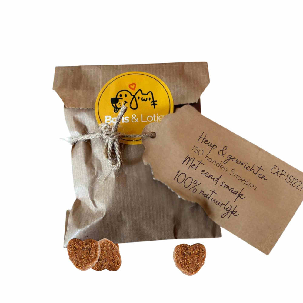 Complément pour les hanches et les articulations à base de glucosamine - 150 friandises pour chien au goût de canard