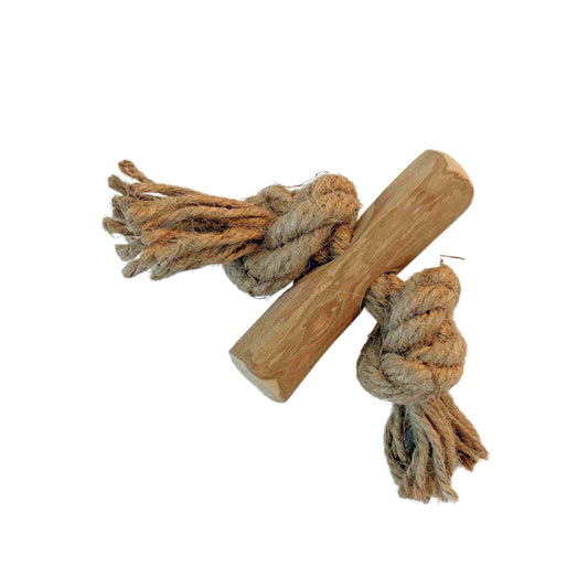 Koffieboomwortel met Henneptouw XS - Per stuk